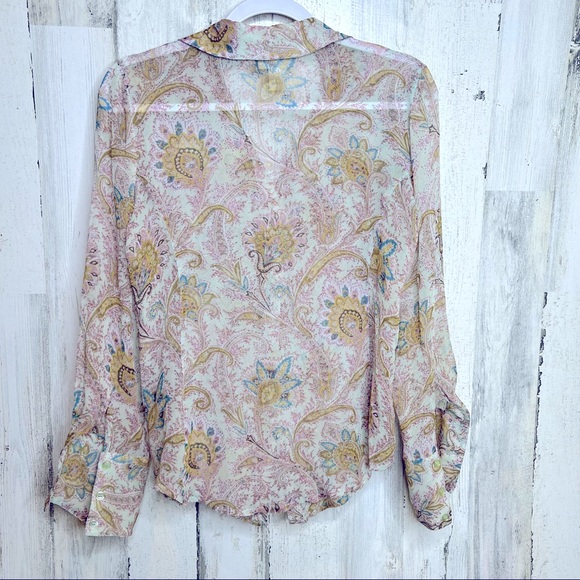 Soft Surroundings Button Silk Top - Picture 2 of 6